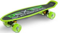 Скейт пенні борд Caretero (Toyz) Dexter + шолом і захист Green